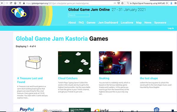 Ολοκληρώθηκε με επιτυχία το GLOBAL GAME JAM 2021
