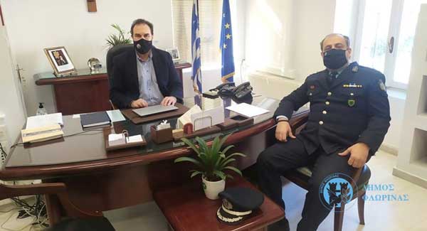 Συνάντηση του Δημάρχου Φλώρινας με τον νέο Αστυνομικό Διευθυντή Φλώρινας
