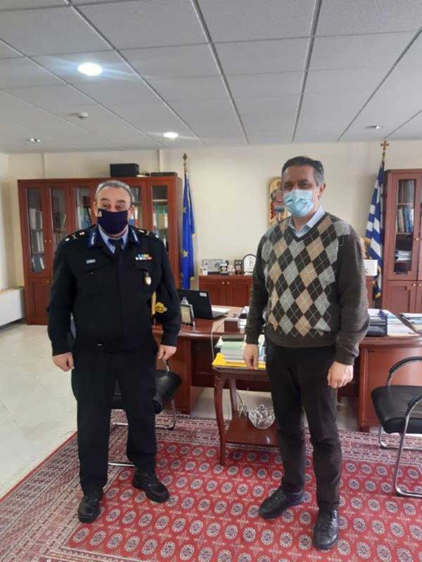 Εθιμοτυπική επίσκεψη στον Γιώργο Κασαπίδη πραγματοποίησε ο Διοικητής της ΠΕ.ΠΥ.Δ. Δυτ. Μακεδονίας, Αρχιπύραρχος Σωτήριος Κορέλας