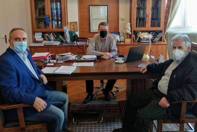 Συνάντηση του δημάρχου Κοζάνης Λάζαρου Μαλούτα με τη διοίκηση του Εργατικού Κέντρου Ν. Κοζάνης