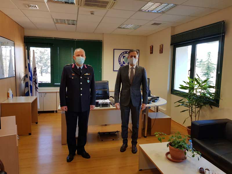 Επίσκεψη του Στάθη Κωνσταντινίδη στο Γενικό Περιφερειακό Αστυνομικό Διευθυντή Δυτικής Μακεδονίας, Ταξίαρχο Θωμά Νέστορα