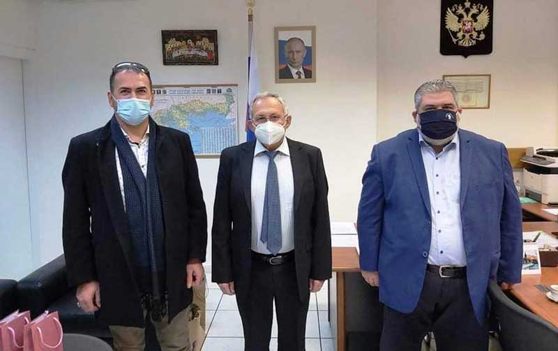 Επίσκεψη του Δημάρχου Εορδαίας και του Προέδρου Κοινότητας Μεσόβουνου, στον Γενικό Πρόξενο της Ρωσικής Ομοσπονδίας στη Θεσσαλονίκη κ. Βλαντίμιρ Μαιστρένκο