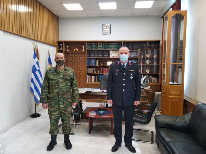 Το Διοικητή της 9η Ταξιαρχίας Μ.Π., Ταξίαρχο κ. Ζαχαρία Ψύρρα επισκέφτηκε ο Γενικός Περιφερειακός Αστυνομικός Διευθυντής Δυτικής Μακεδονίας, Ταξίαρχος κ. Θωμάς Νέστορας