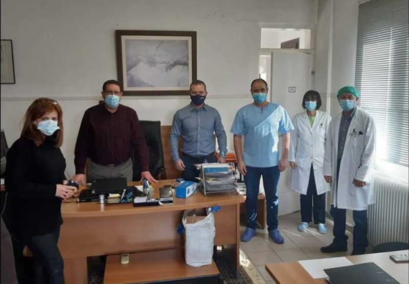 Ο Ηλίας Τοπαλίδης στο Νοσοκομείο της Καστοριάς