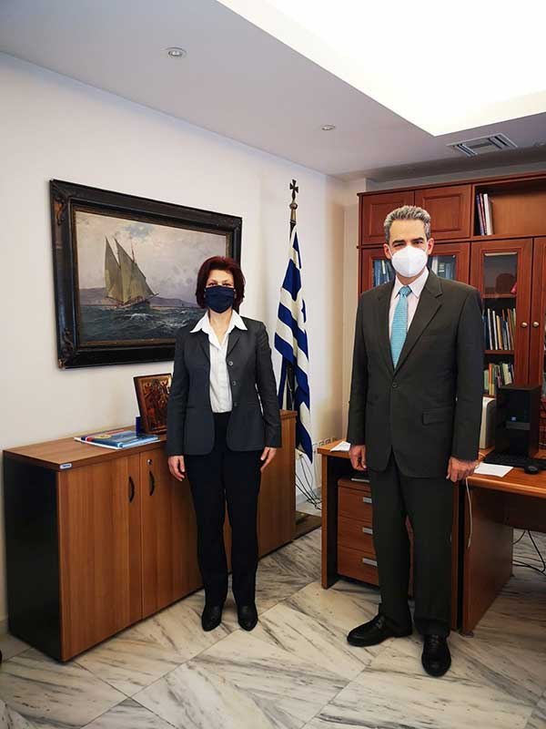 Συνάντηση Π. Βρυζίδου με τον Υφυπουργό Παιδείας κ. Α. Συρίγο