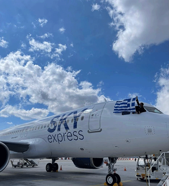 «1821» και «Freedom», τα ονόματα των δύο νέων Airbus Α320neo που παραλαμβάνει σήμερα η SKY express
