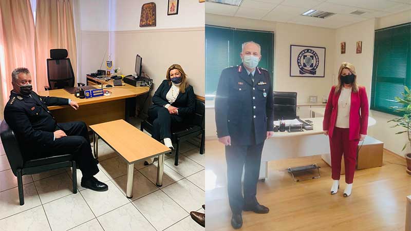 Στο Αστυνομικό Μέγαρο Κοζάνης και στη Διεύθυνση Αστυνομίας Καστοριάς η Μαρία Αντωνίου
