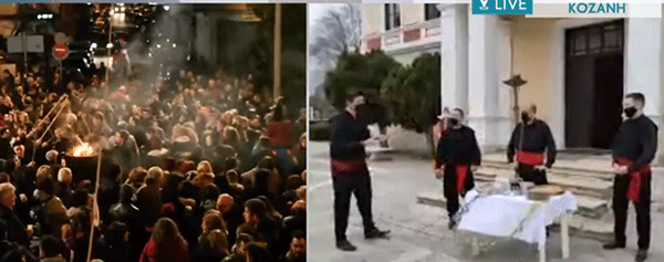 Το έθιμο των Φανών στην Κοζάνη στο OPEN  TV -Ένα τραγούδι από τον φανό Αλώνια