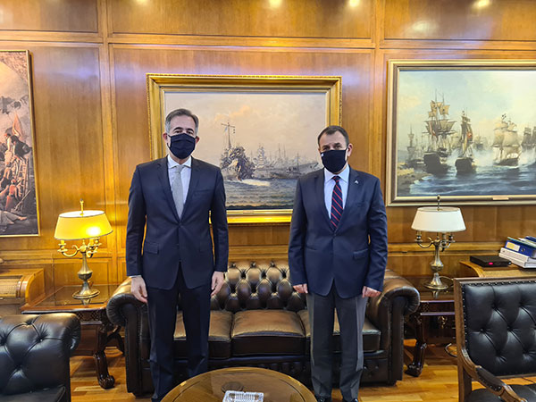 Συνάντηση συνεργασίας του Βουλευτή της Π.Ε. Κοζάνης Στάθη Κωνσταντινίδη με τον Υπουργό Εθνικής Άμυνας, Νίκο Παναγιωτόπουλο
