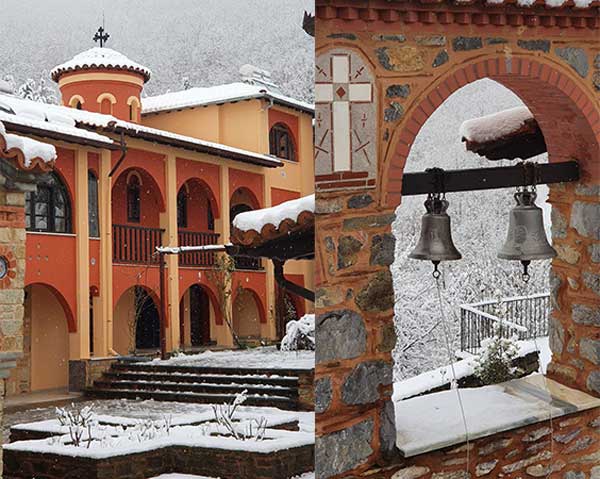 Το χιονοστόλιστο μοναστήρι Μεταμορφώσεως του Σωτήρος στο Δρυόβουνο Κοζάνης! (φωτογραφίες)