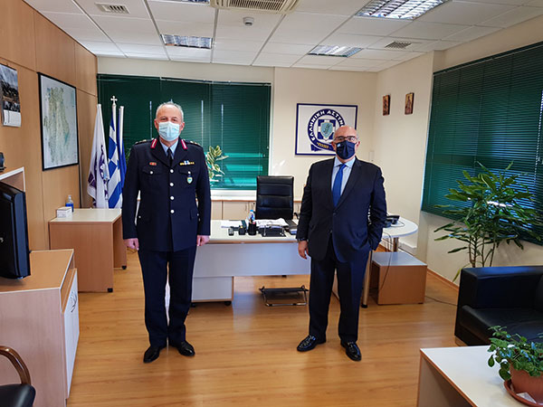 Επίσκεψη του Βουλευτή Μ. Παπαδόπουλου, στο Γενικό Περιφερειακό Αστυνομικό Διευθυντή Δυτικής Μακεδονίας, Ταξίαρχο Θ. Νέστορα