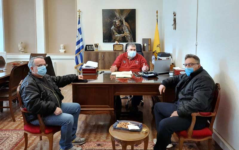 Συνάντηση του Δημάρχου Εορδαίας με τους Προέδρους του Εργατικού Κέντρου και του Εμπορικού Συλλόγου Πτολεμαΐδας