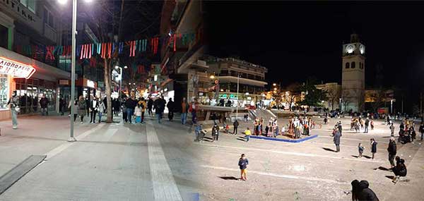 Μεγάλη κινητικότητα στην κεντρική πλατεία της Κοζάνης