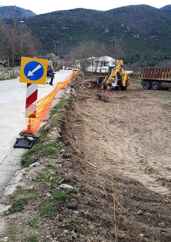 Δήμος Βελβεντού: Διαμόρφωση πεζοδρομίου από τα σπίτια Γκίκα (παλιό υδραγωγείο) ως το Στάδιο