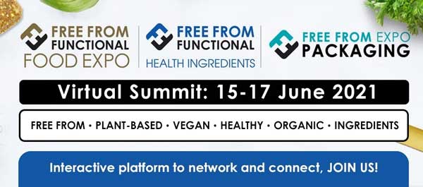 Free From Food Functional and Health Ingredients 2021: Πρόσκληση συμμετοχής στη διαδικτυακή εκδήλωση επιχειρηματικών συναντήσεων (B2B), 15-17 Ιουνίου 2021
