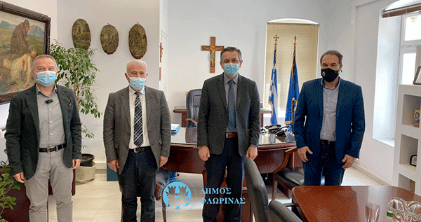 Συνάντηση του Δημάρχου Φλώρινας με τον Περιφερειάρχη Δυτικής Μακεδονίας και τους αντιπεριφερειάρχες Φλώρινας και αγροτικής ανάπτυξης