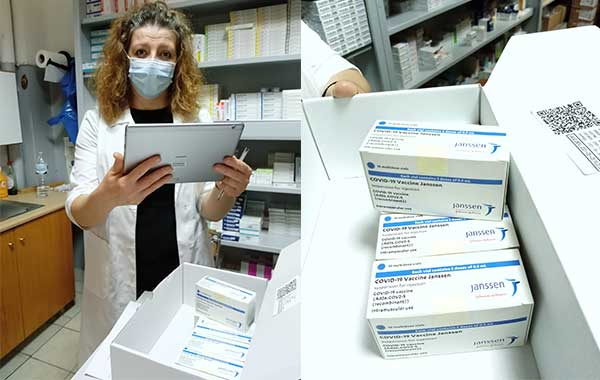 Έγινε σήμερα  η παραλαβή των μονοδοσικών εμβολίων Johnson & Johnson στο Γ.Ν. Κοζάνης Μαμάτσειο