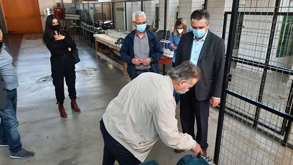 Τη σχολή ΕΠΑΣ Μαθητείας του ΟΑΕΔ επισκέφτηκε ο Γιώργος Κασαπίδης και η Όλγα Πουταχίδου