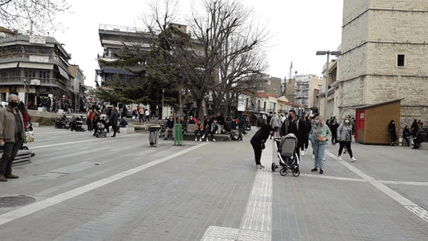 Εικόνες από την κεντρική πλατεία της Κοζάνης