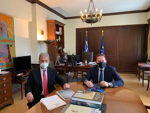 Συνάντηση του Γιώργου Αμανατίδη με τον Στέλιο Πέτσα για θέματα αυτοδιοίκησης, επιχειρηματικότητας και ανάπτυξης