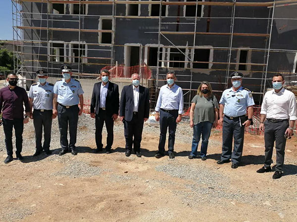 Επίσκεψη του Γ.Γ. Προστασίας του Πολίτη στο υπό ανέγερση αστυνομικό κτίριο της Αστυνομικής Διεύθυνσης Καστοριάς
