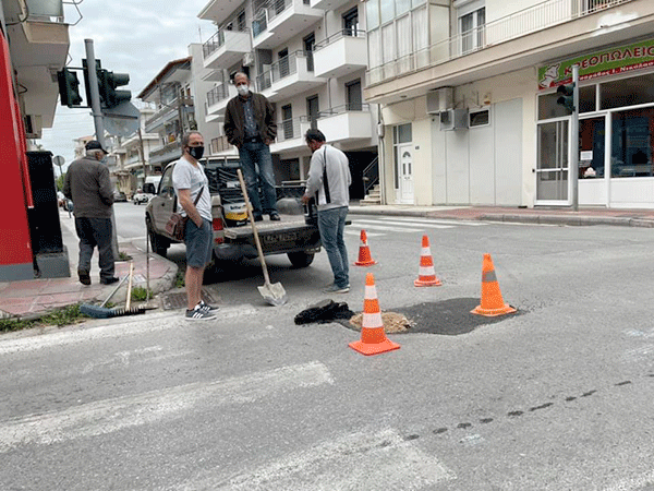 Ευάγγελος Σημανδράκος: Εργασίες αποκατάστασης επί της οδού Γκέρτσου