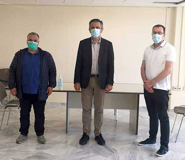 Συνάντηση του Γ. Κασαπίδη με τον Διευθυντή παραρτήματος ΕΚΑΒ Δ. Μακεδονίας Σ. Γιασσά