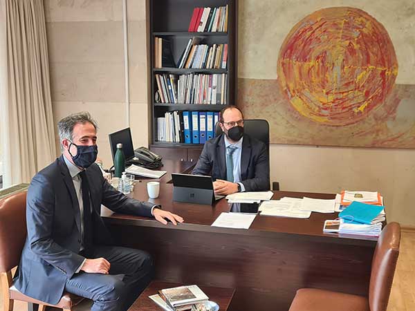 Συναντήσεις του Στάθη Κωνσταντινίδη με τους ΓΓ Δημοσίων Επενδύσεων και ΕΣΠΑ, Δημήτρη Σκάλκο και Ιδιωτικών Επενδύσεων και ΣΔΙΤ, Ορέστη Καβαλάκη