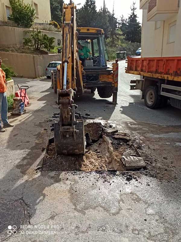 Εργασίες αποκατάστασης επί της Ασκίου
