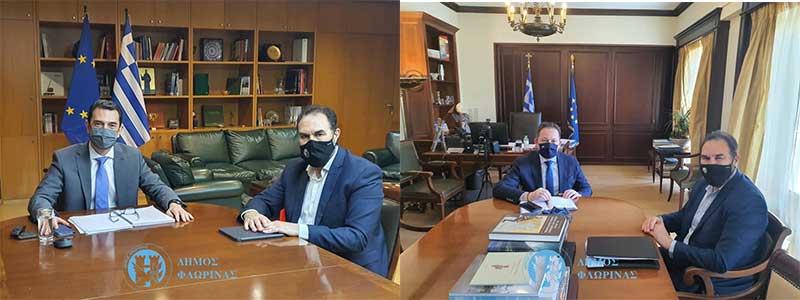Συναντήσεις του Δημάρχου Φλώρινας στην Αθήνα για φυσικό αέριο, απολιγνιτοποίηση, χρηματοδοτήσεις, ΕΣΠΑ κ.ά.