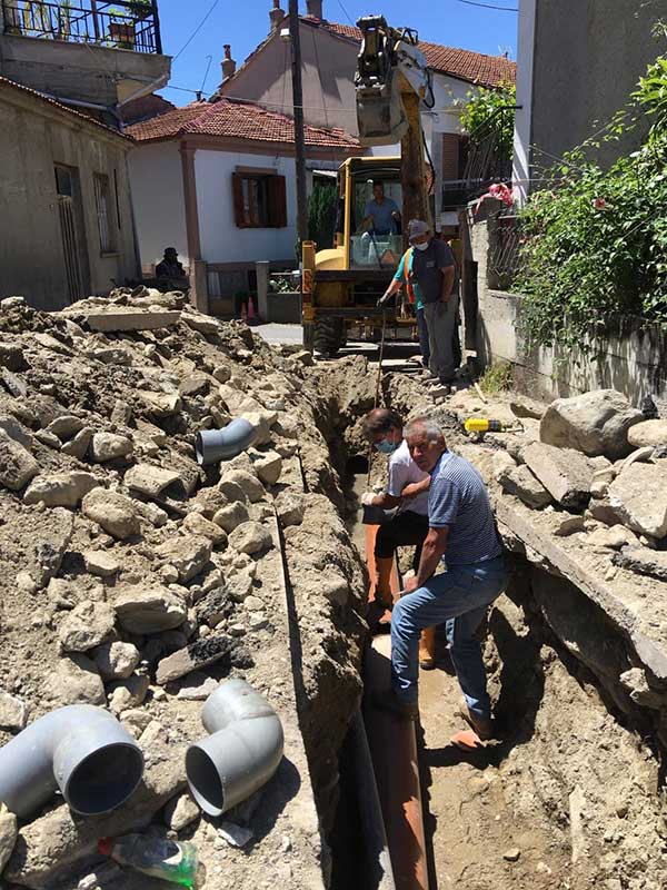 Αποκατάσταση των φθαρμένων δικτύων αποχέτευσης εντός του οικισμού του Βελβεντού