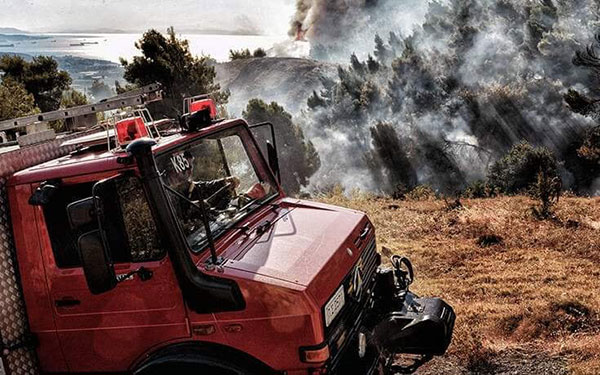Σε εξέλιξη πυρκαγιά σε δασική δύσβατη έκταση στον Αυγερινό Βοΐου – Επιχειρούν 52 άτομα και 15 οχήματα