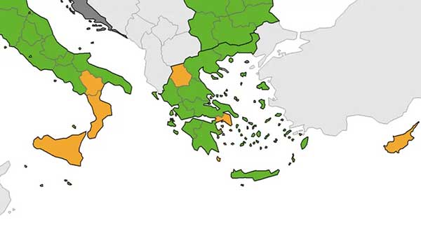 Χάρτης ECDC: «Πρασίνισε» η Ελλάδα εκτός Αττικής και Δυτικής Μακεδονίας