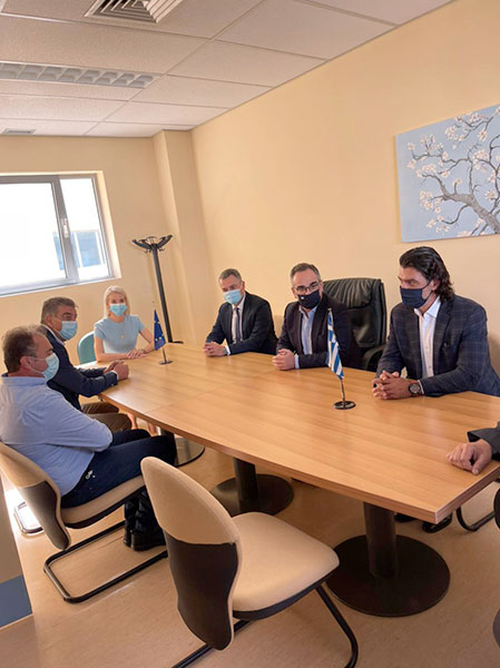 Ο αν. Υπουργός Υγείας Βασίλης Κοντοζαμάνης στο Γ. Ν. Γρεβενών