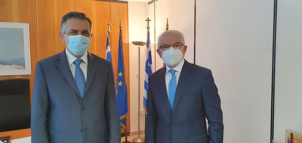 Συνάντηση του Περιφερειάρχη Δ.Μακεδονίας Γιώργου Κασαπίδη με τον πρόεδρο του ΕΛΓΑ Ανδρέα Λυκουρέντζο