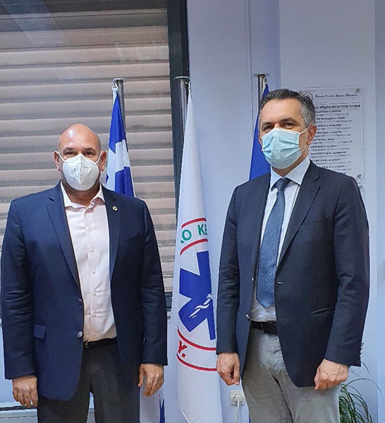 Γιώργος Κασαπίδης: Συζήτηση για τα θέματα του ΕΚΑΒ στη Δυτική Μακεδονία με τον πρόεδρο του ΕΚΑΒ κ. Παπαευσταθίου Νικόλαο