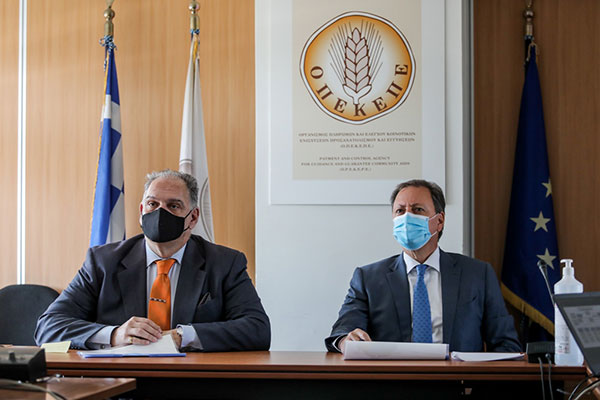 Επίσκεψη Σπ. Λιβανού στον ΟΠΕΚΕΠΕ: Είστε η καρδιά του συστήματος της αγροτικής οικονομίας