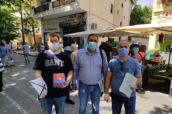Κλιμάκιο στελεχών του Σύριζα – Προοδευτική Συμμαχία στη λαϊκή της Κοζάνης και τη Σιάτιστα