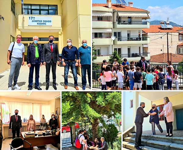 Επίσκεψη του Στάθη Κωνσταντινίδη σε σχολικές μονάδες του Νομού και ευχές για την έναρξη των Πανελλαδικών Εξετάσεων