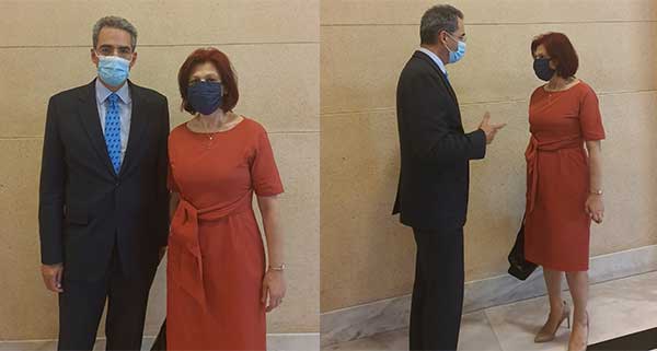 Η Π. Βρυζίδου με τον Υφυπουργό Παιδείας κ. Α. Συρίγο για το Πανεπιστήμιο Δυτικής Μακεδονίας