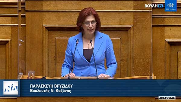 Ομιλία Π. Βρυζίδου στο ν/σ «Για το Ποδόσφαιρο και την αναμόρφωση του θεσμικού του πλαισίου» στην Ολομέλεια της Βουλής