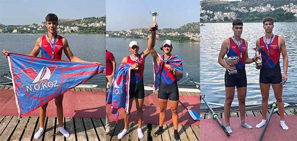 Πέντε μετάλλια για τον Ναυτικό Όμιλο Κοζάνης στο Πανελλήνιο Πρωτάθλημα Κωπηλασίας στην Καστοριά