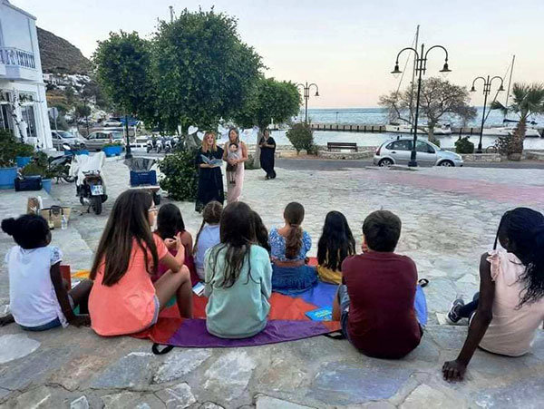 Οι «ιστορίες» της Δημοτικής Βιβλιοθήκης Πτολεμαΐδας ταξίδεψαν στην Τήλο