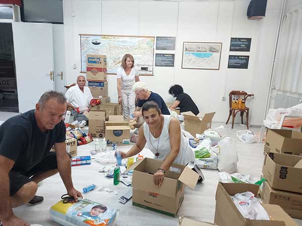 Διάφορα είδη για τους πυρόπληκτους της Εύβοιας συγκέντρωσε ο Μικρασιατικός Σύλλογος Π.Ε. Κοζάνης