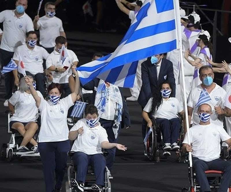 Φωτογραφία ημέρας: Η είσοδος της ελληνικής ομάδας στο Ολυμπιακό Στάδιο στην Τελετή Έναρξης των Παραολυμπιακών Αγώνων του Τόκιο