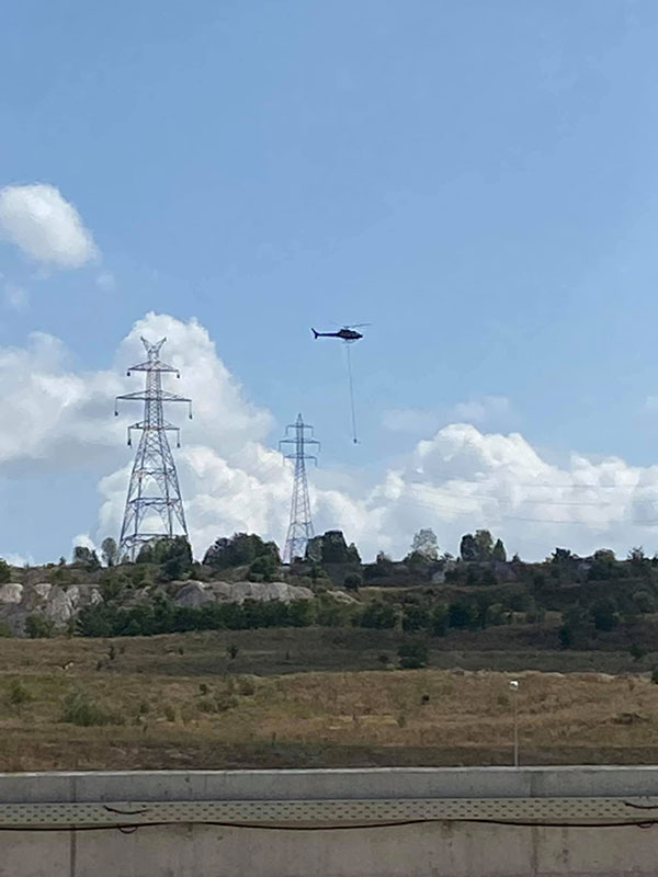 Ελικόπτερο συμμετέχει στις εργασίες για το νέο Κ.Υ.Τ της Πτολεμαΐδα V