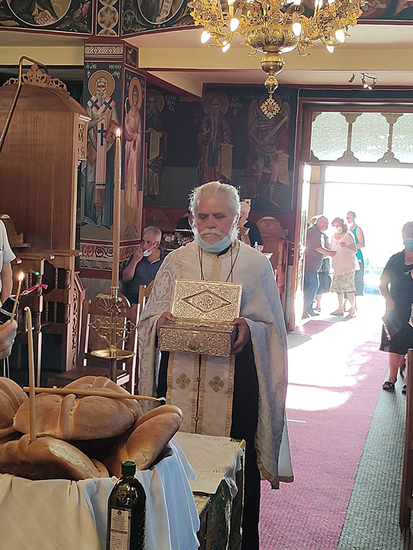 Αφίχθη στο Βελβεντό 31/7 και φιλοξενείται στην Ενορία του, το ιερό λείψανο του Αγίου Διονυσίου εν Ολύμπω