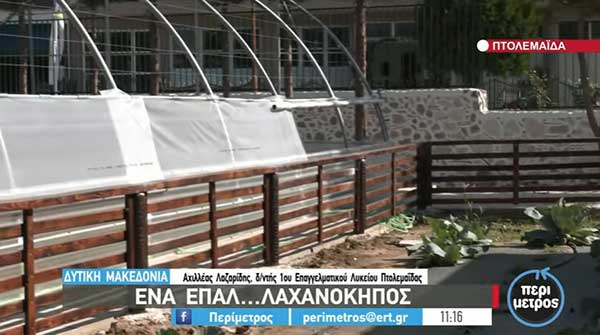 Πτολεμαΐδα: Ένα ΕΠΑΛ με λαχανόκηπο και θερμοκήπιο