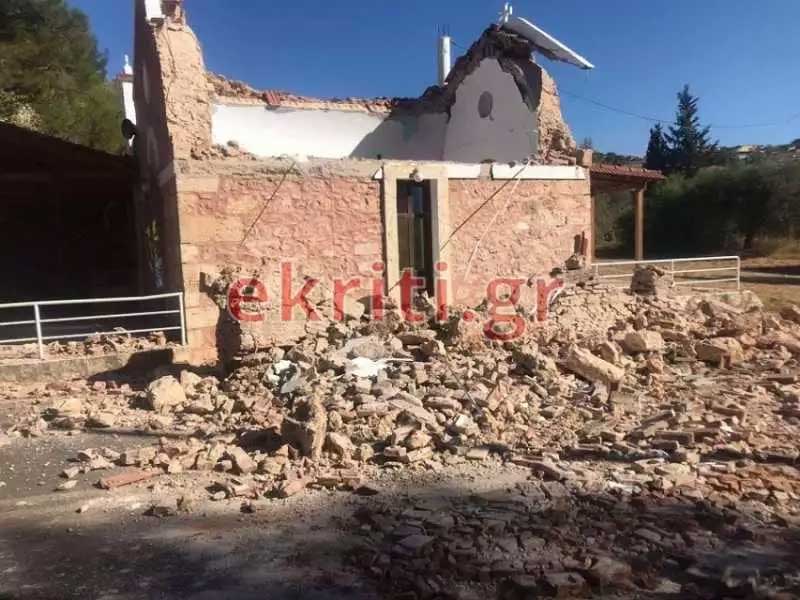 Σεισμός στην Κρήτη: Νεκρός ο εγκλωβισμένος στο Αρκαλοχώρι