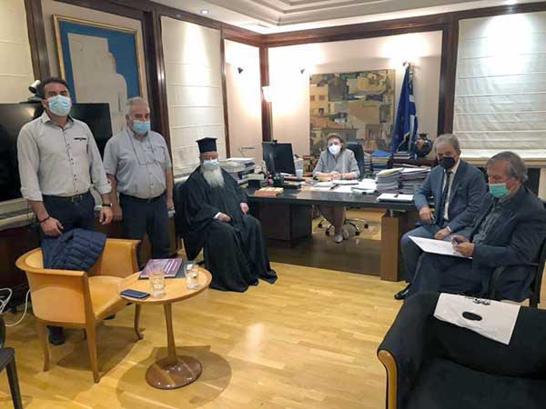Επίσκεψη του Μανώλη Στεργίου στην Υπουργό Πολιτισμού